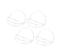 HONITANO 4pcs Four Metal Headband Base for DIY Crown Crafting Stable Hanfu Headdress Frame for Traditional Chinese Hair Accessories Floral Crown Making for Cosplay and Weddings