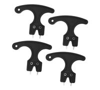 HONITANO 4pcs Golf Cleat Spike Wrench Portable Lightweight Adjustment Spanner for Golf Shoes Durable Precision Grip Tool for Training and Competition Use