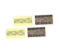 HONITANO 4pcs Guitar Scale Stickers Chord Fretboard Decals Notes Stickers Fingerboard for Beginner Learner Practice at Home Random Color