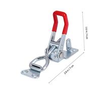 HONITANO 4PCS Heavy Duty Adjustable Toggle Latch Clamps with Quick Release for Cabinet Doors Boxes Cases U Shaped Bar Side Mount Hold Down Clamping Tool for Home Office Factory Use
