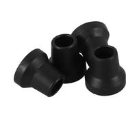 HONITANO 4pcs Heavy Duty Rubber Crutch Tips Non Slip Cane Foot Replacement for Elderly Walking Sticks Stability Grip Scratch Bottoms Rubber Feet for Walking Aids
