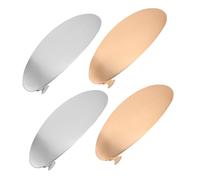 HONITANO 4pcs Metal Hair Clips for Women Oval Brushed Finish Wide Design Gentle Hold Flat Hair Pins Durable Stylish Accessories Daily Wear and Weddings