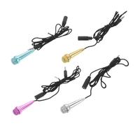 HONITANO 4pcs Mini Wired Condenser Microphone Small Handheld Recording Mic for Smartphone Streamer Mic for Karaoke Singing and Live Streaming