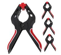 HONITANO 4pcs Multi Use A Type Carpentry Spring Clamps Strong Woodworking Clips with Powerful Force for Fixing and Crafting and Lightweight Tools for Home Improvement