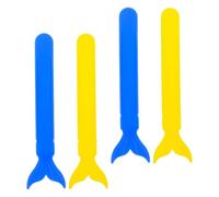 HONITANO 4pcs Plastic Pediatric Whale Fish Tail Tongue Depressor Sticks Oral Muscle Trainer for Tongue Strengthening and Speech Development Tools