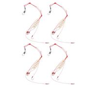 HONITANO 4pcs Portable Spring Fishing Bait Cage with Wear-resistant Material Secure Carp Lure Holder for Freshwater Angling Compact Feeder Basket Trap Enhancing Bait Stability and Easy