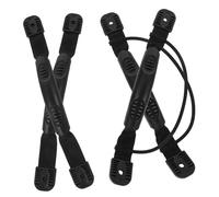 HONITANO 4Pcs PVC Plastic Kayak Canoe Side Mount Handles with Black Bungee Cord Lightweight Paddle Accessories for Easy Carry and Stable Grip No Screws Required
