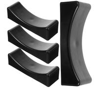 HONITANO 4Pcs Rubber Dumbbell Bracket Wear-resistant Weight Stand for Dumbbells Compact Rack Storage Holder with Load-bearing Capacity for Home Gym Exercise