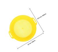 HONITANO 4pcs Sand Sifter Plastic Beach with Mesh Pan for Garden Sieve Digging Treasure Finding Shells Rocks Outdoor Play