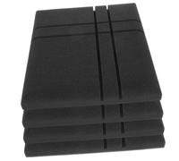 HONITANO 4pcs Self Adhesive Acoustic Soundproof Panels High Density Fire Resistant for Home Studio Office Wall Sound Dampening and Noise Isolation