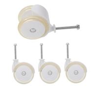 HONITANO 4pcs Silent PU Replacement Walker Wheels for Strollers and Prams No Noise Castor Wheels for Walkers Trolleys and Furniture Mobility Stable and Smooth Rolling