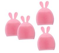 HONITANO 4pcs Silicone Face Cleansing Brush Multipurpose Facial Skin Care Tool Face Wash Brush Pore Cleanser