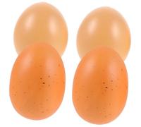 HONITANO 4pcs Simulated Egg Ornaments for Craft Fake Foam Eggs to Paint Creative Decorative Props for Desktop for Diy