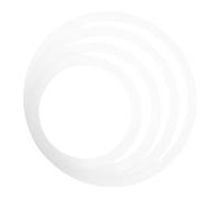 HONITANO 4Pcs Snare Drum Mute Kit Durable Sound Control Accessories for Drum Practice White Tone Control Rings for Beginners and Convenient for Daily Use