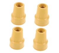 HONITANO 4Pcs Thickened Rubber Cane Tips Non Slip Walking Stick Foot Covers Shock Absorbing Pole End Protectors for Crutches Hiking Poles with Enhanced Grip and Easy Installation