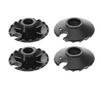 HONITANO 4pcs Universal Fit Trekking Poles Mud Baskets Hiking Stick Accessories Sturdy Black Plastic for Mud Protection Outdoor Walking Sticks