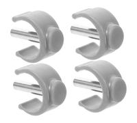 HONITANO 4pcs Walker Clamp Buckles Latch Clips Durable PP Iron Replacement Accessories for Indoor Outdoor Use Easy Install Walker Crutch Attachments for Elderly Disabled