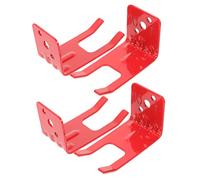HONITANO 4Pcs Wall-mounted Fire Extinguisher Holder Shape Red Brackets for Small Extinguishers Heavy-duty Fire Safety Mounts Suitable for Home Office Vehicle and Boat Installation