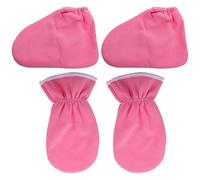 HONITANO 4pcs Women's Paraffin Wax Therapy Gloves Booties Hand Foot Care Spa Heat Mitts for Smooth Skin
