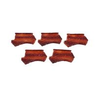 HONITANO 5 Pcs Realistic Simulation Pork Belly Food Model, 1.8'' x 3'' Fake Meat Prop for Food Styling, Visual Merchandising, Banquet Decor, Party or Commercial Display