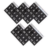 HONITANO 5 Sheets Handpan Drum Note Decals Pvc Black Music Scale Stickers Easy Installation Visual Guidance for Beginners Practice and Teaching