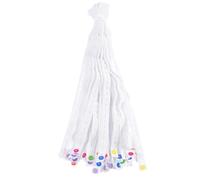 HONITANO 50pcs Adjustable Baby Diaper Fixing Soft Cloth Diaper Strips for Newborns and Infants Secure Fastening, 2x50cm Elastic Bands Suitable for Baby Diapering