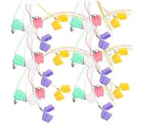 HONITANO 50pcs Boy Girl's Teeth Box Tooth Organizer Box Souvenir Plastic Lanyard for Fairy Storage Goodie Bag Boys and Girls Party Favor Supplies Memory