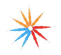 HONITANO 50Pcs Compact Portable Interdental Brushes with Non Slip Handle for Plaque Removal and Teeth Cleaning at Home Travel Work Soft Bristles for Wide Tooth Gaps