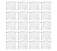 HONITANO 50pcs Flexible Wire Bridal Hair Combs with Teeth Crown Style Headpieces for Wedding Veils Updos and Fine Hair Versatile Metal Veil Clips for Women Special Occasions