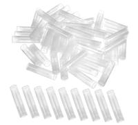 HONITANO 50pcs Lip Balm Tubes with Caps Lightweight Polypropylene Lip Balm Containers with Push Wheel for Easy Application Transparent Cosmetic Tubes for DIY Lipstick Storage Go Use