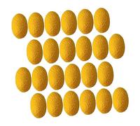 HONITANO 50pcs Natural Yellow Silkworm Cleansing Balls for Face Exfoliation and Blackhead Removal Easy to Put Finger in Synthetic Silk Balls for Facial Skin Care