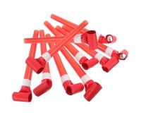 HONITANO 50pcs Red Party Noise Makers Musical Blowouts Whistles for Birthday Wedding Celebration Favor Supplies Lightweight Portable