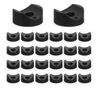 HONITANO 50pcs Saddle Washers - Plastic Curved Spacers Duckbill Gaskets for Walker Round Pipe Furniture Stability - Noise-Reducing Replacement Washers, 0.3" ID x 0.53" OD