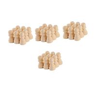 HONITANO 50pcs Unfinished Wood Chess Pieces DIY Painting for Wooden International Chess Craft Stable Tabletop Game Figures for Creative Hand Painting and Educational Play