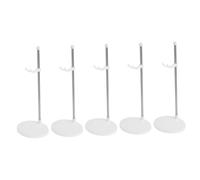 HONITANO 5pcs Adjustable Doll Display Racks Plastic Doll Storage Stands for Home and Store Use Portable Chic Design for Organization