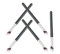 HONITANO 5pcs Angled Concealer Brush under Eye Blending Flat Synthetic Foundation Tool for Effortless Makeup Application