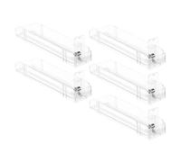 HONITANO 5pcs Automatic Cigarette Display Stand Dual-Sided Pusher Rack for Retail Store and Supermarket Shelves Transparent Organizer for Efficient Space Management and Customer Convenience
