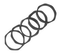 HONITANO 5pcs Black Non-slip Microphone Anti-rolling Rings Plastic Shockproof Mic Protection Supplies for Handheld and Ktv Microphones