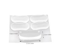 HONITANO 5pcs Clear Silicone Toilet Seat Bumpers Quiet Cushioning Anti-Slip Toilet Lid Buffers Prevent Noise and Damage for Covers