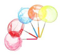 HONITANO 5pcs Extendable Stainless Steel Catching Nets for Multipurpose Telescopic Butterfly Insect Fishing Nets with Portable Design for Outdoor Garden Activities
