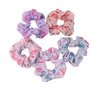 HONITANO 5pcs Flamingo Scrunchie Large Bowel Hair Bands Bird Pattern Elastic Head Ropes Cartoon Hair Accessories for Women Girls Random Color