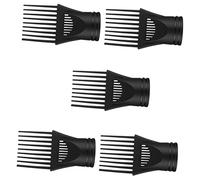 HONITANO 5Pcs Hair Dryer Comb Attachment Reusable Blow Dryer Nozzle for Efficient Drying Durable Heat Resistant Design for Home and Salon Use Compatible with Hair Dryers