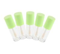 HONITANO 5pcs Lip Gloss Tubes Empty Lip Gloss Containers Big Brush Diy Lipgloss Vials Plastic Packaging Travel-friendly