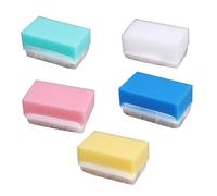 HONITANO 5Pcs Massage Sponge for Hand Washing and Early Education Soft Medical Grade Sponges with Tactile Response and Massage Dots Quick Dry Durable for Newborn Bath and Skin Care