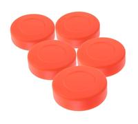 HONITANO 5pcs Matte Finish Training Ice Hockey Pucks for Skill Improvement Versatile Pucks for Practice and Competitive Play Orange Hockey Training Supplies for All Levels
