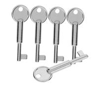 HONITANO 5pcs Metal Emergency Stop Switch Keys Replacement Push Button Reset Keys for Type Emergency Stop Buttons Fire Alarm Safety