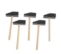 HONITANO 5pcs Mini Wooden Hammer for Solid Wood Mallets for DIY Block Building Educational Tool Enhancing Hand Eye Coordination and Creativity
