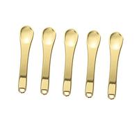 HONITANO 5PCS Mini Zinc Alloy Cosmetic Scoops for Eye Cream Application Reusable Makeup Spatulas with Facial Massage Function Bright Applicators for Adults