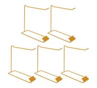 HONITANO 5pcs Nail Polish Display Stand in Golden Iron for Salon Use, Efficient Sample Organisation with Space Saving Design, Elegant and Luxurious Nail Colour Chart Rack for Professional