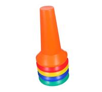 HONITANO 5pcs Plastic Agility Cones with Reflective Stripes for Soccer Football Basketball Training Stable Mini Safety Markers for Indoor Outdoor Sports Drills